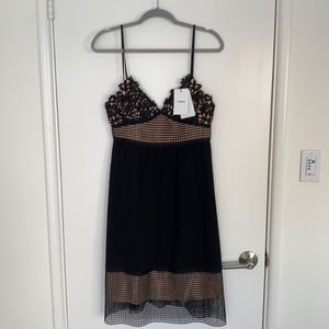 Black lace Theory Dress - Wedding Guest